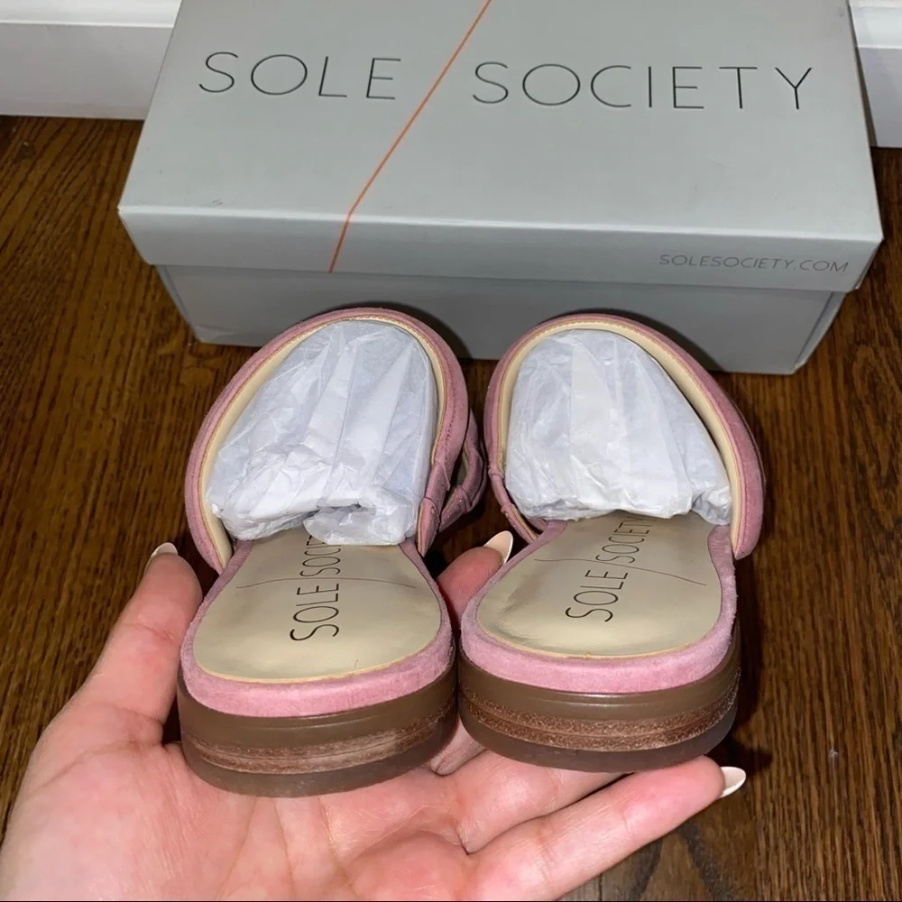 New Sole Society Saxten Strappy Slide Sandals